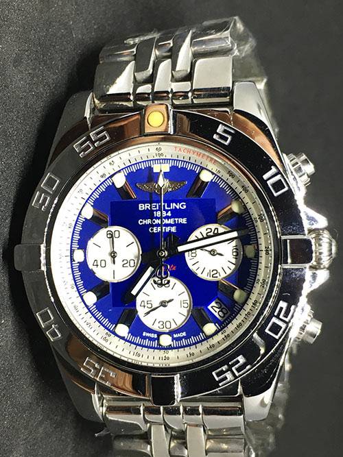 Replica horloge Breitling superocean 01 (44mm) Blauw/Staal