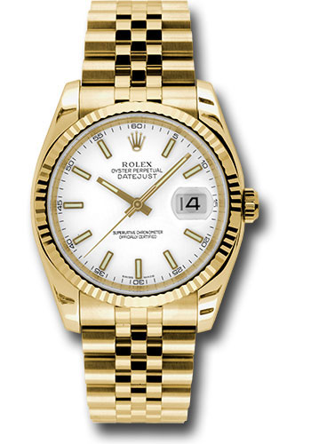 Replica de reloj Rolex Datejust 08 (36mm) 116238 Oro (Correa Jubilee) Automático