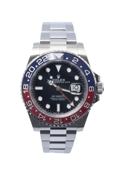 Replica de reloj Rolex Gmt-master ll 01 (40mm) 126710BLRO Pepsi Bisel azul/rojo (Correa Oyster) Automático-2023