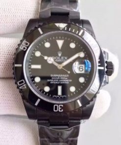 Replica de reloj Rolex Submariner 15 Date (40mm) 116610LN PVD/DLC Black Negro (Correa Oyster) Automatico