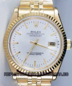 Replica de reloj Rolex Datejust 08 (36mm) Oro Correa Jubilee
