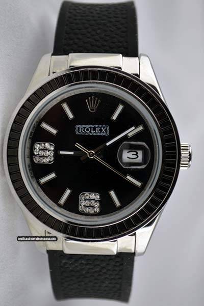 Replica de reloj Rolex Datejust 15 (36mm) Correa de caucho