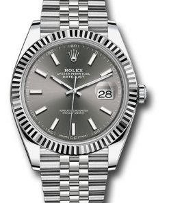 Replica de reloj Rolex Datejust ll 27 (41mm) 126334 correa Jubilee (Esfera gris) automático