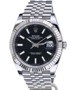 Replica de reloj Rolex Datejust ll 28 (41mm) 126334 correa Jubilee (Esfera negra) Automático