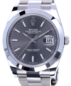 Replica de reloj Rolex Datejust ll 29 (41mm) 126300 Cadena Oyster (Esfera gris) grey /automático