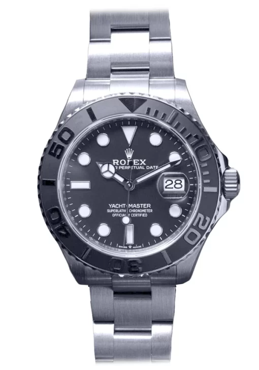 Replica de reloj Rolex Yacht master 05 (42mm) 226627 (Esfera negra) Correa oyster Automático