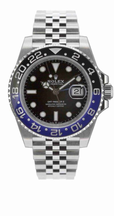 Replica de reloj Rolex Gmt-Master ll 03 (40mm) 126710BLNR Batman Azul/Negro (Correa Jubilee) Automático