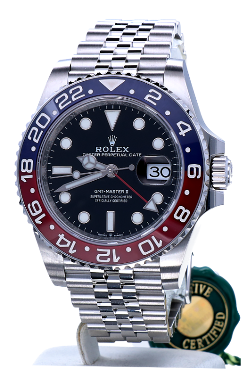 Replica de reloj Rolex Gmt-Master ll 08 (40mm) 126710BLRO "Pepsi" Jubilee (Automático) 2023