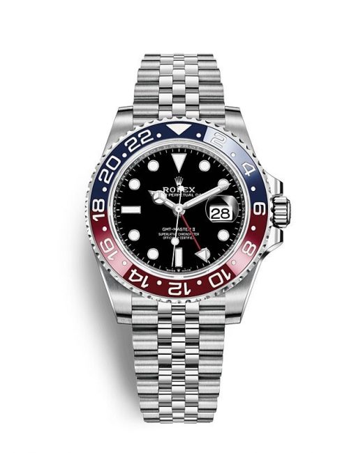 Replica de reloj Rolex Gmt-Master ll 08 (40mm) 126710BLRO "Pepsi" Jubilee (Automático)