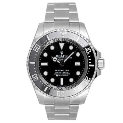 Replica de reloj Rolex Sea Dweller 01 Deepsea (44mm) 126660 Esfera negra (Acero) Oystersteel
