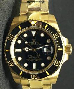 Replica de reloj Rolex Submariner 06 (40mm) 126618LN "Negro" (oro) correa Oyster (Con fecha) Automatico