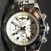 Replica horloge Breitling Chronomat B01 02 (44mm) Witte wijzerplaat/ Stale band