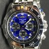 Replica horloge Breitling Chronomat B01 04 (44mm) Blauwe wijzerplaat/ Stale band