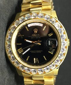 Replica de reloj Rolex Day-Date 16 (40mm) ES10040150A Esfera dorada (Correa President) Automático