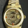 Replica de reloj Rolex Datejust 39 (36mm) (President ) Gold (Full Diamonds) Oro