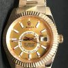 Replica de reloj Rolex Sky dweller 04 (42mm) Esfero Oro/ Gold