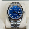 Replica de reloj Rolex Datejust 31(40mm) 126334 (correa Jubilee) Esfera azul (Diamantes) automático Oro blanco