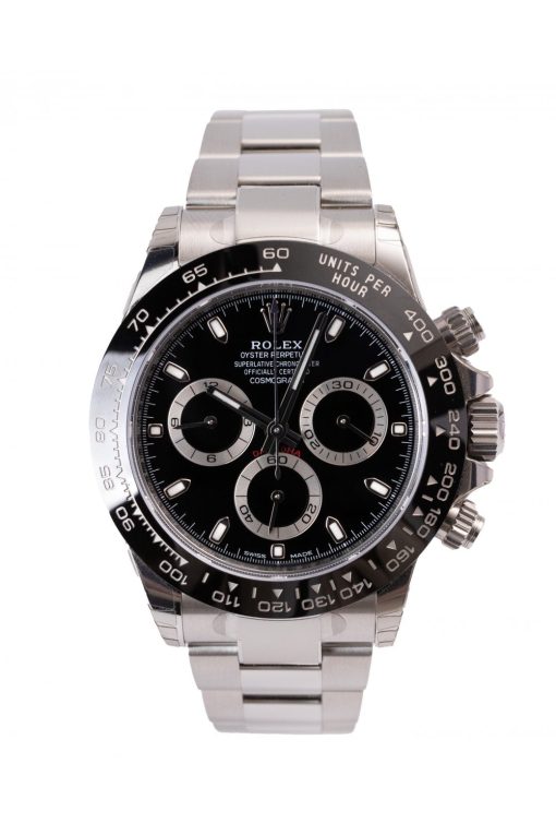 Replica de reloj Rolex Daytona 03 cosmograph 116500LN (40mm) Esfera negra (Automático)