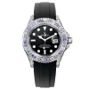 Replica de reloj Rolex Yacht master 01 (40mm) 126679SABR Oro blanco (Diamantes) Oysterflex Automático