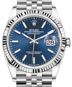 Replica de reloj Rolex Datejust 41 (36 mm) 126334 (Correa Jubilee) Esfera azul-Automático