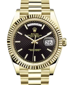 Replica de reloj Rolex Day-Date 17 (40mm) 228238 Oro amarillo President Motif Automático