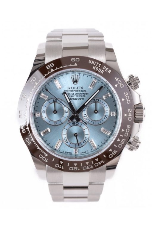 Replica de reloj Rolex Daytona 06 cosmograph (40mm) Ice Blue platinum 116506 Automático
