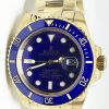 Replica de reloj Rolex Submariner 07 Date (41mm) 126618LB (oro) correa Oyster (Con fecha) Automatico "Azul"