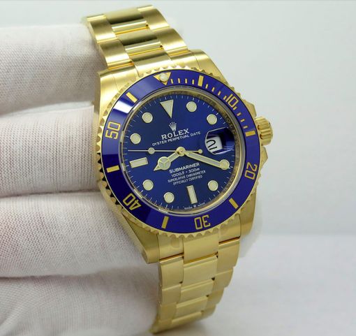 Rolex Submariner 07 Date (41mm) 126618LB (Gold) Azul