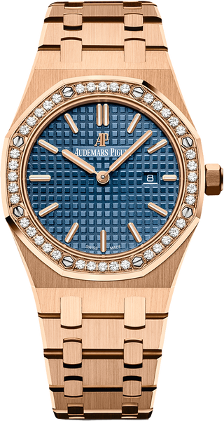 Audemars Piguet Royal oak mujer 04 67651OR.ZZ.1261OR.02-Azul Diamantes