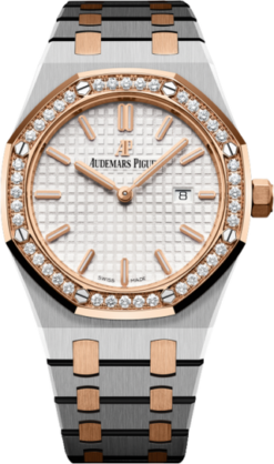 Audemars Piguet Royal oak mujer 02 67651SR.ZZ1261SR.01 Esfera plateada Diamantes