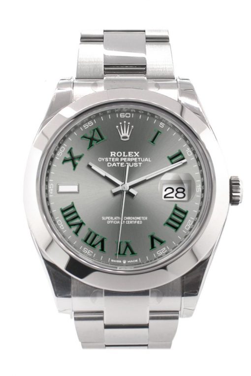Replica de reloj Rolex Datejust ll 04 (41mm) wimbledon 126300 correa Oyster (Esfera gris) Automático