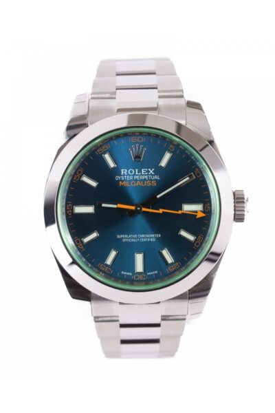 Replica horloge Rolex Milgauss 03 116400GV (40mm) Esfera Azul Automático-Oyster
