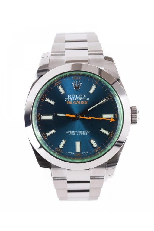 Replica horloge Rolex Milgauss 03 116400GV (40mm) Esfera Azul Automático-Oyster