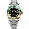 Replica de reloj Rolex Gmt-Master ll 08 (40mm) 126710BLRO "Sprite" Jubilee (Automático) Bisel Verde y amarillo