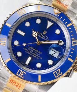 Replica de reloj Rolex Submariner 17 Date Eta 3135 suizo (41mm) 126618LB (oro) correa Oyster (Con fecha) Automatico 