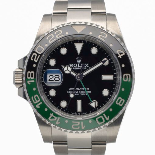 Replica de reloj Rolex Gmt-Master ll 08/2 (40mm) 126720VTNR "Sprite" Correa Oyster (Automático) Bisel Verde y verde oscuro
