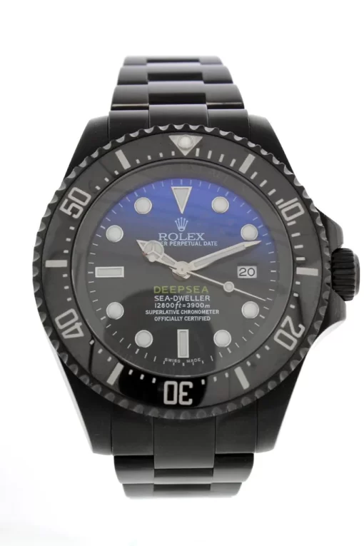 Replica de reloj Rolex Sea Dweller 09 Deepsea (44mm) 116660 Blue James Cameron Black Coating Oystersteel