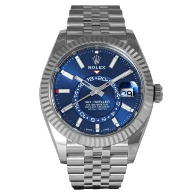 Replica de reloj Rolex Sky dweller 07 (42mm) 326934 Esfera Azul- Jubilee Automático
