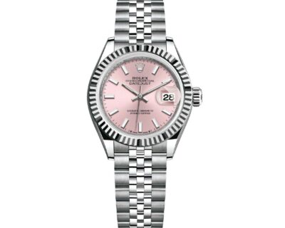 Replica de reloj Rolex Datejust mujer 014 (28 mm) 279174 Esfera Rosa (Correa Jubilee) -Oro blanco-Automático