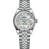 Replica de reloj Rolex Datejust mujer 017 (28 mm) 279174 Esfera Mother of pearl (Correa Jubilee) -Oro blanco-Diamantes-Automático
