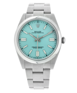 Replica de reloj Rolex Oyster perpetual 06 (41mm) 124300 Tiffany azul Oystersteel -Automatico