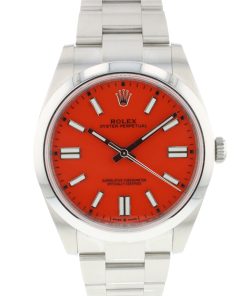 Replica de reloj Rolex Oyster perpetual 07/1 (41mm) 124300 Esfera roja Oystersteel -Automatico