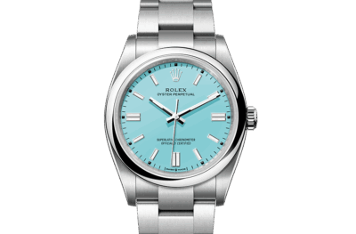 Replica de reloj Rolex Oyster perpetual 08 (36mm) 126000 Esfera Tiffany azul Oystersteel -Automatico