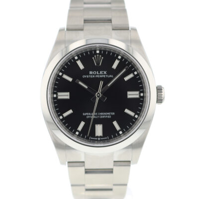 Replica de reloj Rolex Oyster perpetual 09 (36mm) 126000 Esfera negra Oystersteel-Automatico