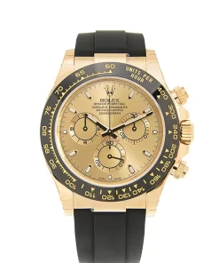 Replica de reloj Rolex Rolex Daytona 32 cosmograph (40mm) 116518LN Oysterflex-Oro amarillo-Automático