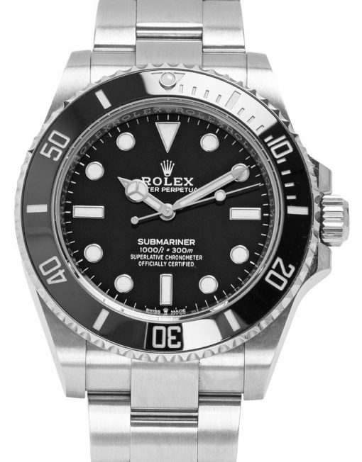 Replica de reloj Rolex Submariner 16 (40mm) 124060LN Negro (Correa Oyster) sin calendario -Automatico