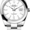 Replica de reloj Rolex Datejust 19/1 (41mm) 126300 correa Oyster (Esfera Blanca) Automático
