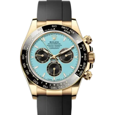 Replica de reloj Rolex Daytona 06/1 cosmograph (40mm) 126518LN Tiffany Blue-Oro amarillo-Turquoise Blue Automático