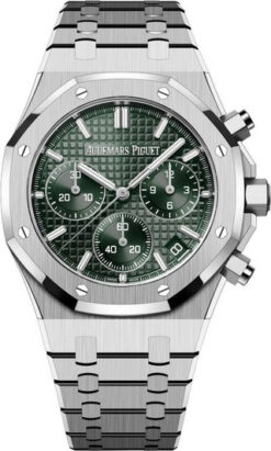 Audemars Piguet Royal oak 01 (41mm) Cronógrafo Esfera verde