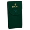 Estuche Rolex de terciopelo verde para reloj
